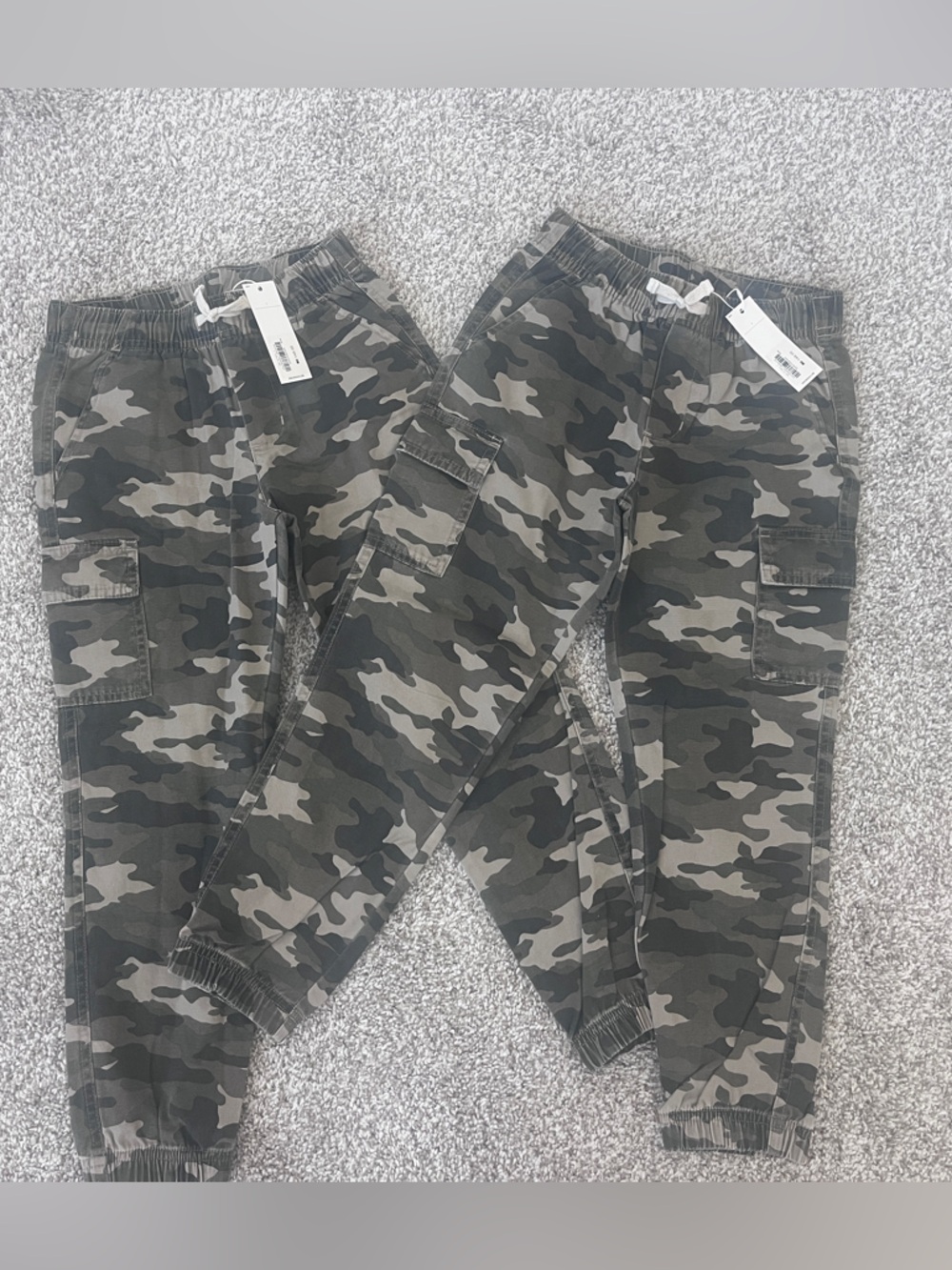 James Perse Kids Camo Jogger Pants - Green & Gray